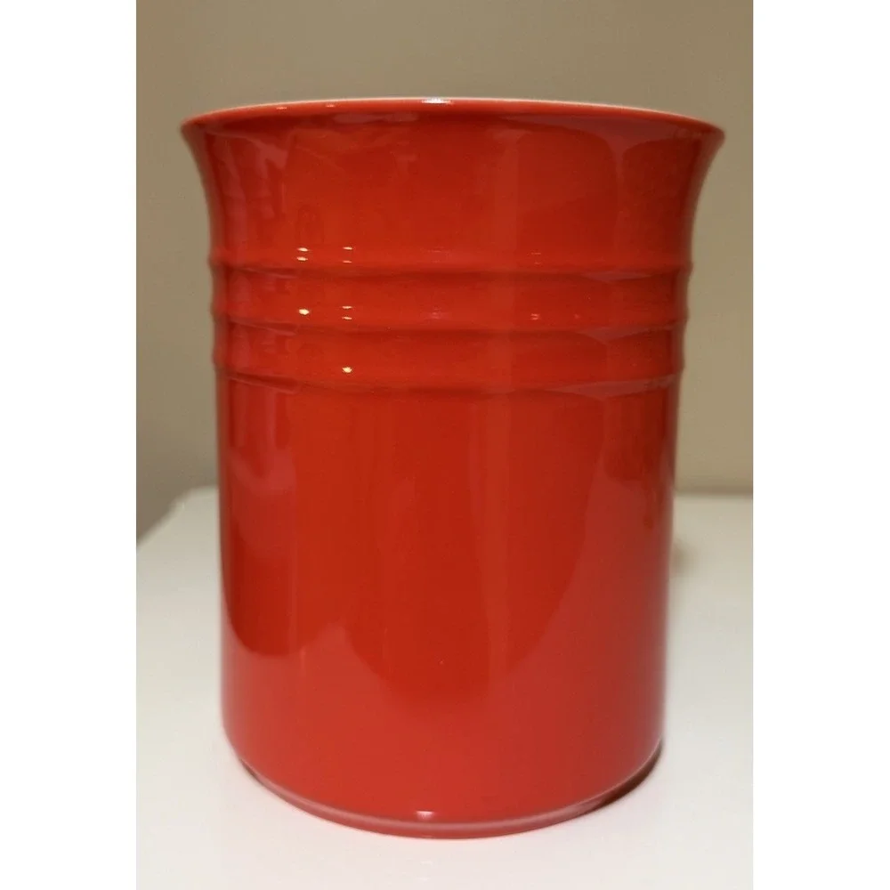Le Creuset Stoneware Utensil Crock‎ 1 Liter Carmin NEW